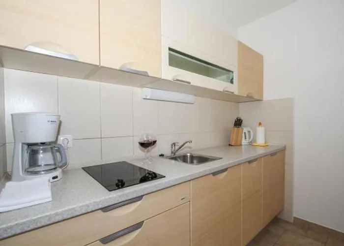 公寓 In Okrug Gornji With Terrace, Air Conditioning, Wifi, Washing Machine 5051-1 特罗吉尔